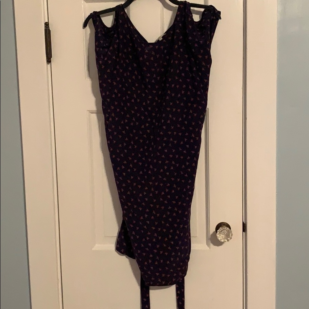Jolie poppy print slip dress